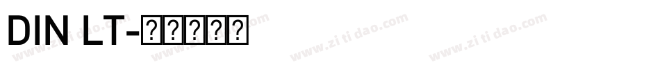 DIN LT字体转换